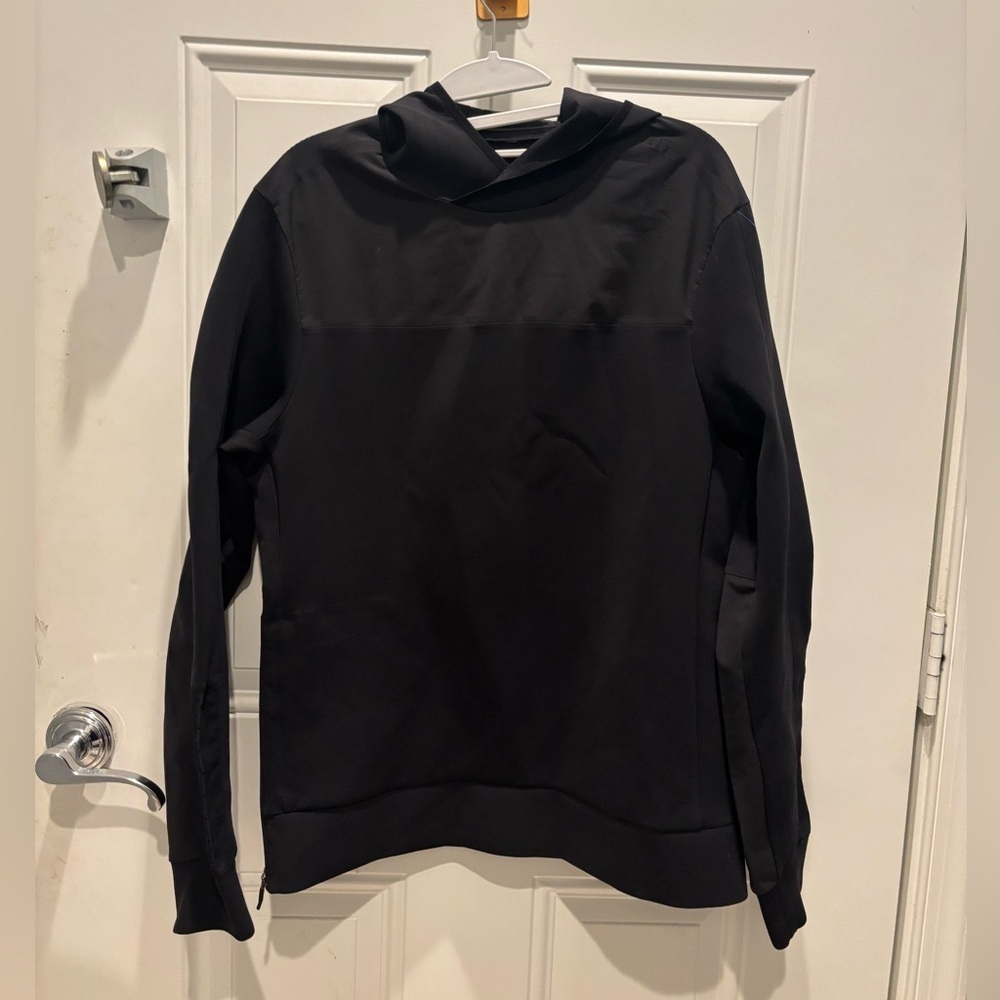 Lululemon Neoprene Black Running Hoodie Side Zip Men's Medium